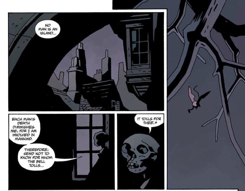 Illustration for article titled Mike Mignola puts his signature creation to rest in Hellboy In Hell #10